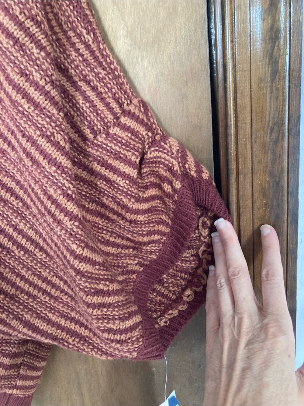 Democracy abstract stripes pattern sweater size 3X - Picture 10 of 16